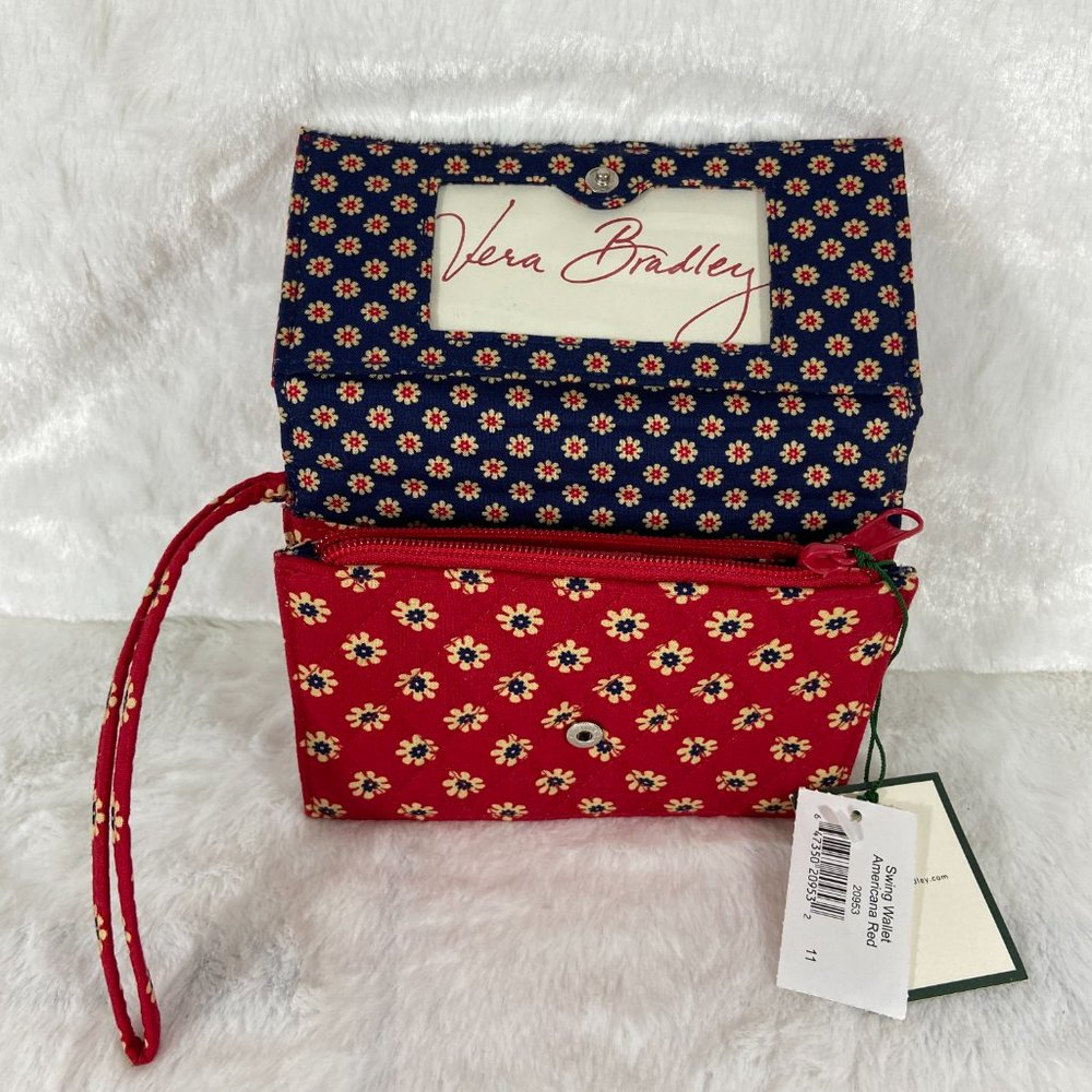 Vera Bradley Americana Red Swing Wallet Wristlet NWT - Picture 4 of 5